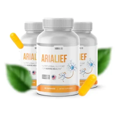 Arialief Supplement Bottle – Official Product Image Featured On Nutra Reviews US